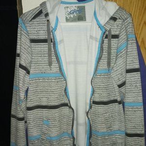 Chalc zip up hooded sweatshirt